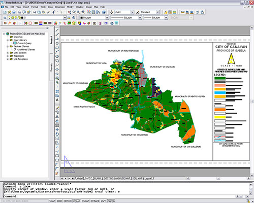 Cauayan City's digital Strategic Agriculture and Fisheries Development Zone Map created using the combined features of Amellar GIS.